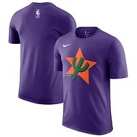 Men's Nike Purple Phoenix Suns 2024/25 City Edition Essential Logo T-Shirt