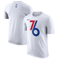 Men's Nike White Philadelphia 76ers 2024/25 City Edition Essential Logo T-Shirt