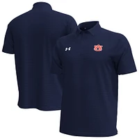 Men's Under Armour Navy Auburn Tigers Playoff Chest Stripe Performance Polo