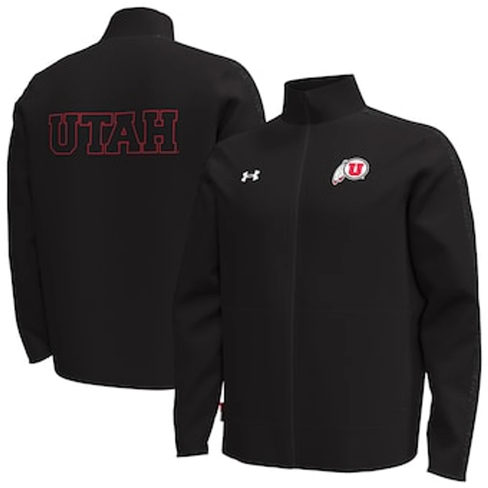 Men's Under Armour  Black Utah Utes Command Full-Zip Jacket