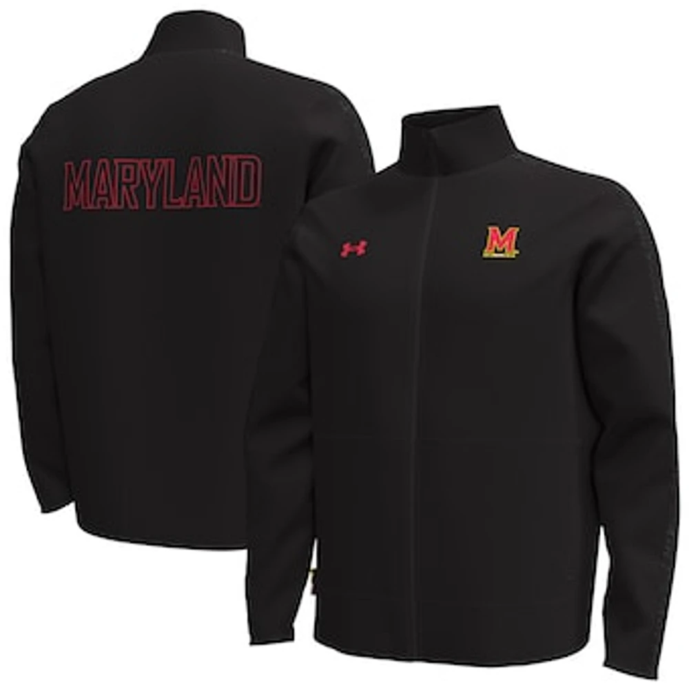 Men's Under Armour  Black Maryland Terrapins Command Full-Zip Jacket