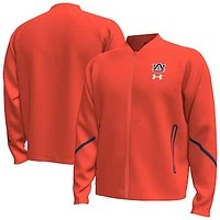 Men's Under Armour  Orange Auburn Tigers Unstoppable Full-Zip Bomber Jacket