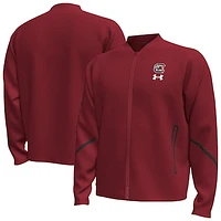 Men's Under Armour  Garnet South Carolina Gamecocks Unstoppable Full-Zip Bomber Jacket