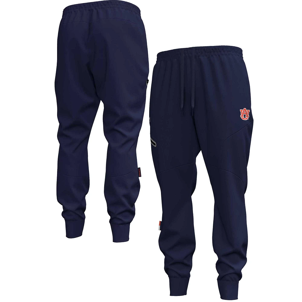 Men's Under Armour Navy Auburn Tigers Unstoppable Fleece Jogger Pants