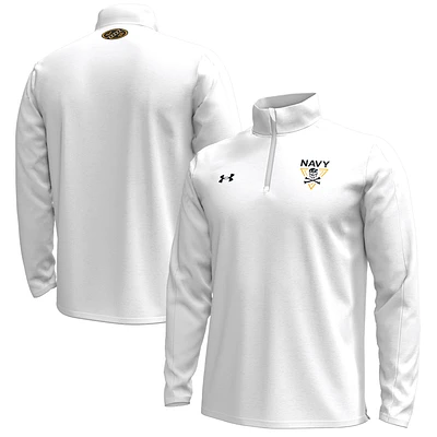 Men's Under Armour Navy Midshipmen 2024 Rivalry Quarter-Zip Top