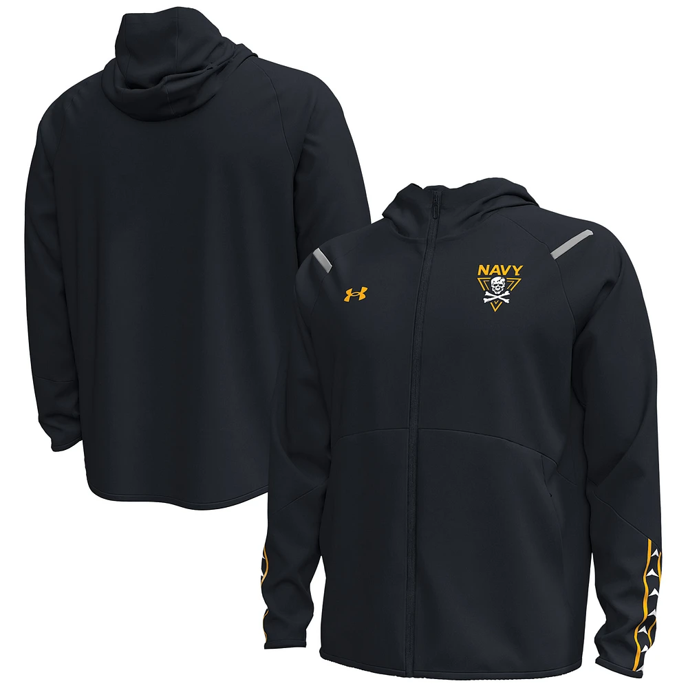 Men's Under Armour Navy Midshipmen 2024 Rivalry Full-Zip Jacket