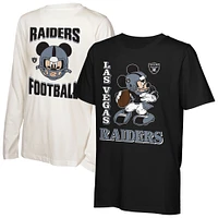 Youth Las Vegas Raiders Quarterback Mickey T-Shirt Combo Pack