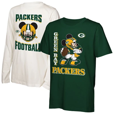 Youth Green Bay Packers Quarterback Mickey T-Shirt Combo Pack