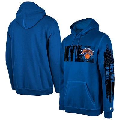 Men's New Era York Knicks Blue Tip-Off Collection Pullover Hoodie