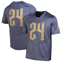 Men's Under Armour Navy Notre Dame Fighting Irish 2024 Shamrock Series Replica Jersey