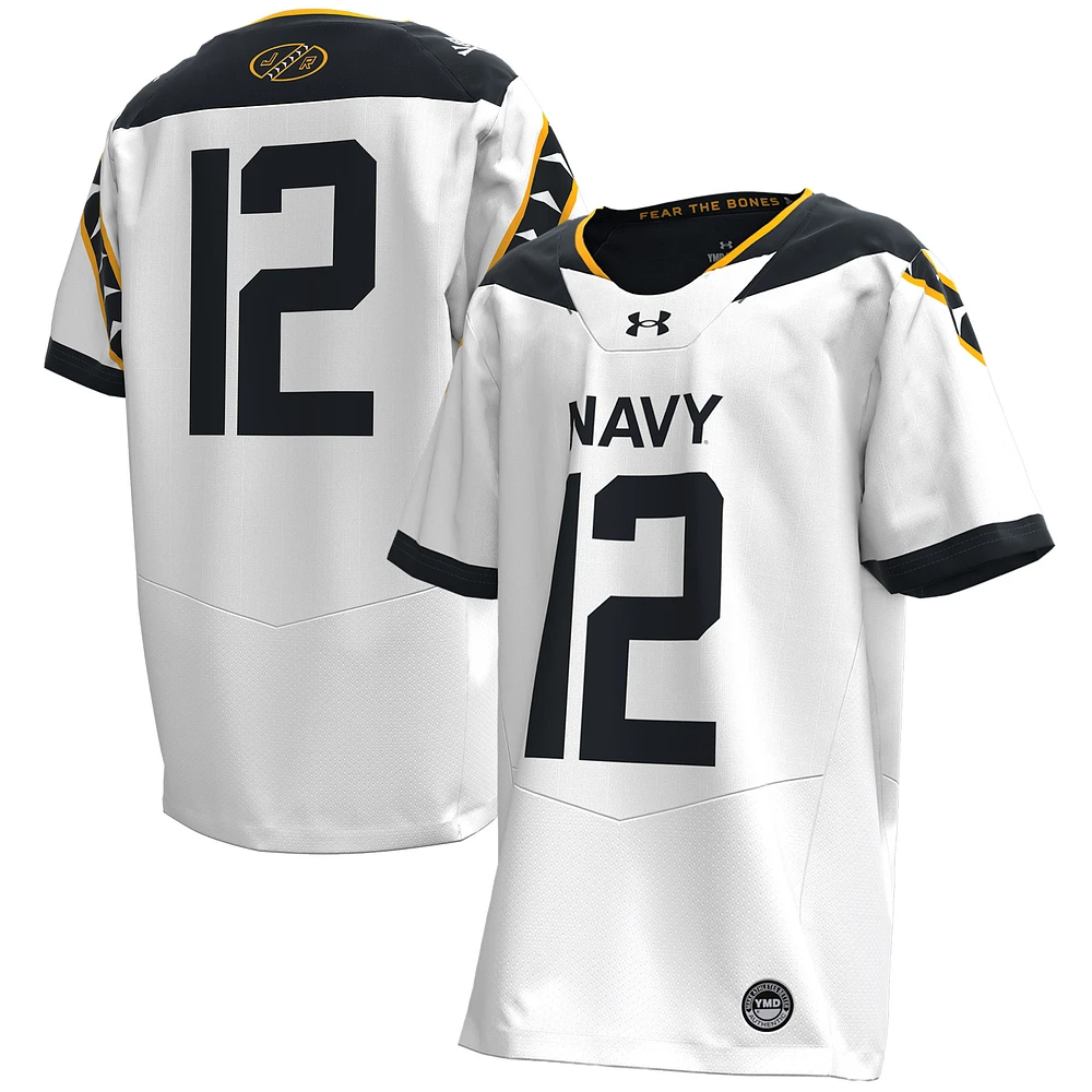 Youth Under Armour White Navy Midshipmen 2024 Rivalry Replica Jersey