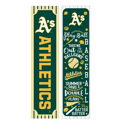 Athletics 47" Double-Sided Spring Seasonal Porch Leaner Sign
