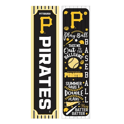 Pittsburgh Pirates 47" Double-Sided Spring Seasonal Porch Leaner Sign