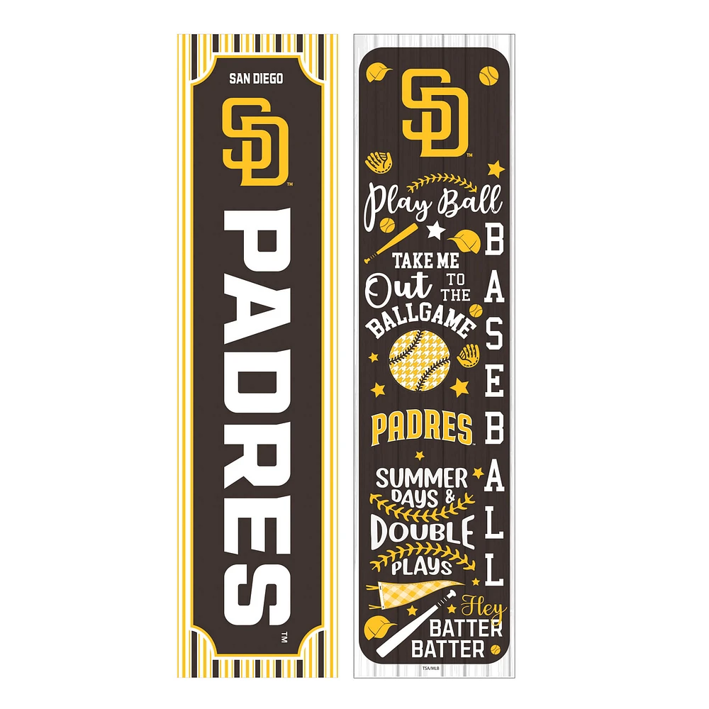 San Diego Padres 47" Double-Sided Spring Seasonal Porch Leaner Sign