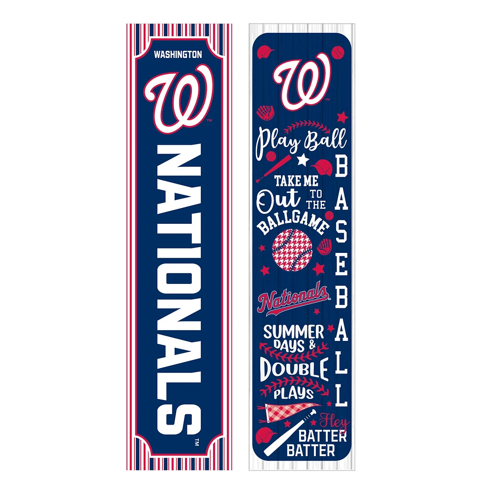 Washington Nationals 47" Double-Sided Spring Seasonal Porch Leaner Sign