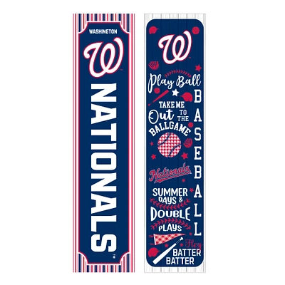 Washington Nationals 47" Double-Sided Spring Seasonal Porch Leaner Sign