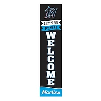 Miami Marlins 47" Fan Chant Porch Leaner Welcome Wall Sign