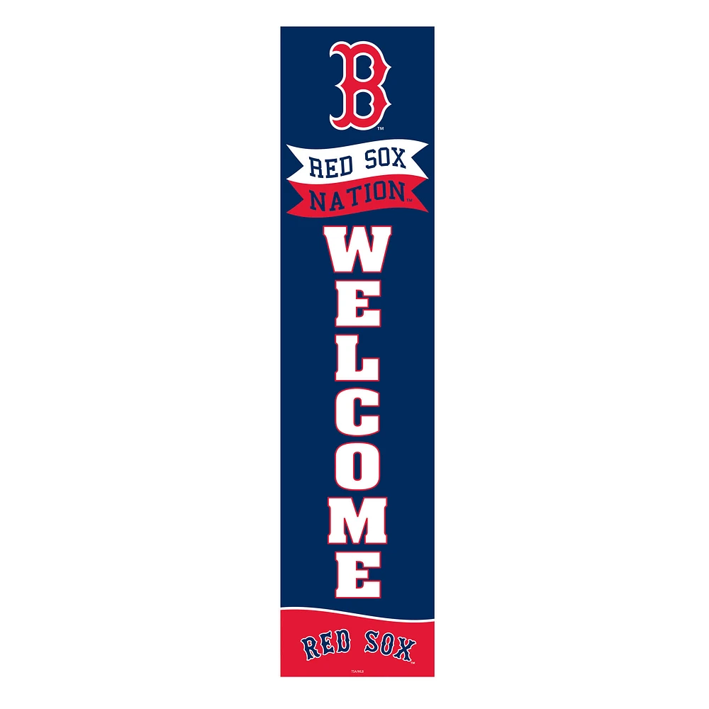 Boston Red Sox 47" Fan Chant Porch Leaner Welcome Wall Sign