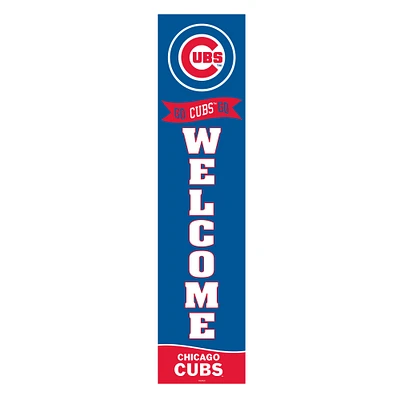 Chicago Cubs 47" Fan Chant Porch Leaner Welcome Wall Sign