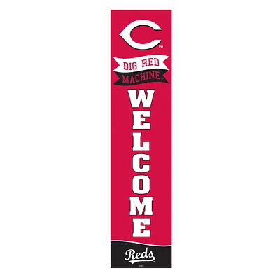 Cincinnati Reds 47" Fan Chant Porch Leaner Welcome Wall Sign