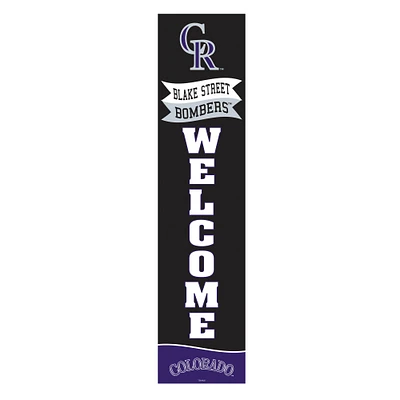 Colorado Rockies 47" Fan Chant Porch Leaner Welcome Wall Sign
