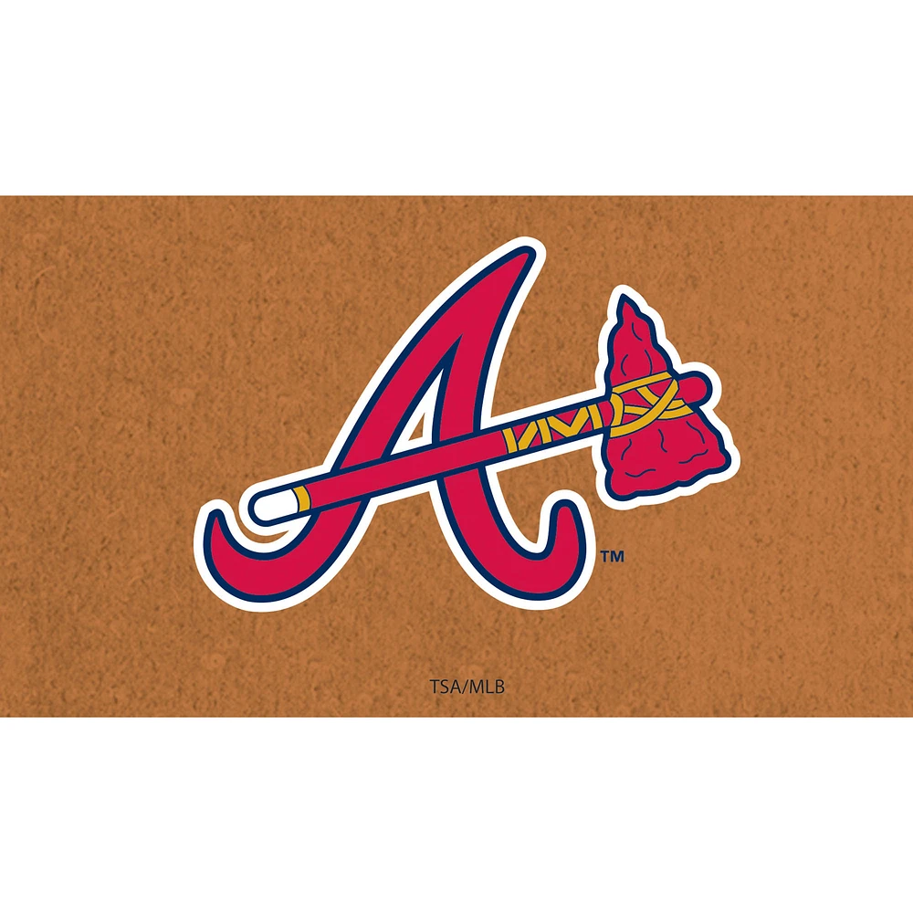Atlanta Braves 28" x 16" Primary Logo Coir Mat