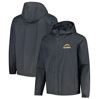 Men's Dunbrooke Graphite Los Angeles Chargers Tropic Waterproof Packable Full-Zip Hoodie Jacket