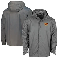 Men's Dunbrooke Graphite Washington Commanders Tropic Waterproof Packable Full-Zip Hoodie Jacket