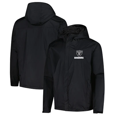 Men's Dunbrooke Black Las Vegas Raiders Tropic Waterproof Packable Full-Zip Hoodie Jacket