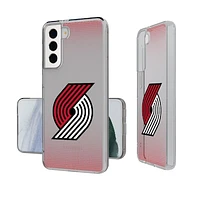 Portland Trail Blazers Linen Logo Galaxy Clear Case