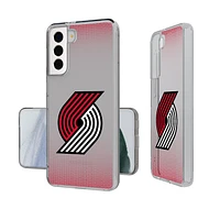 Portland Trail Blazers Linen Logo Galaxy Clear Case
