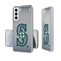 Seattle Mariners Linen Logo Galaxy Clear Case
