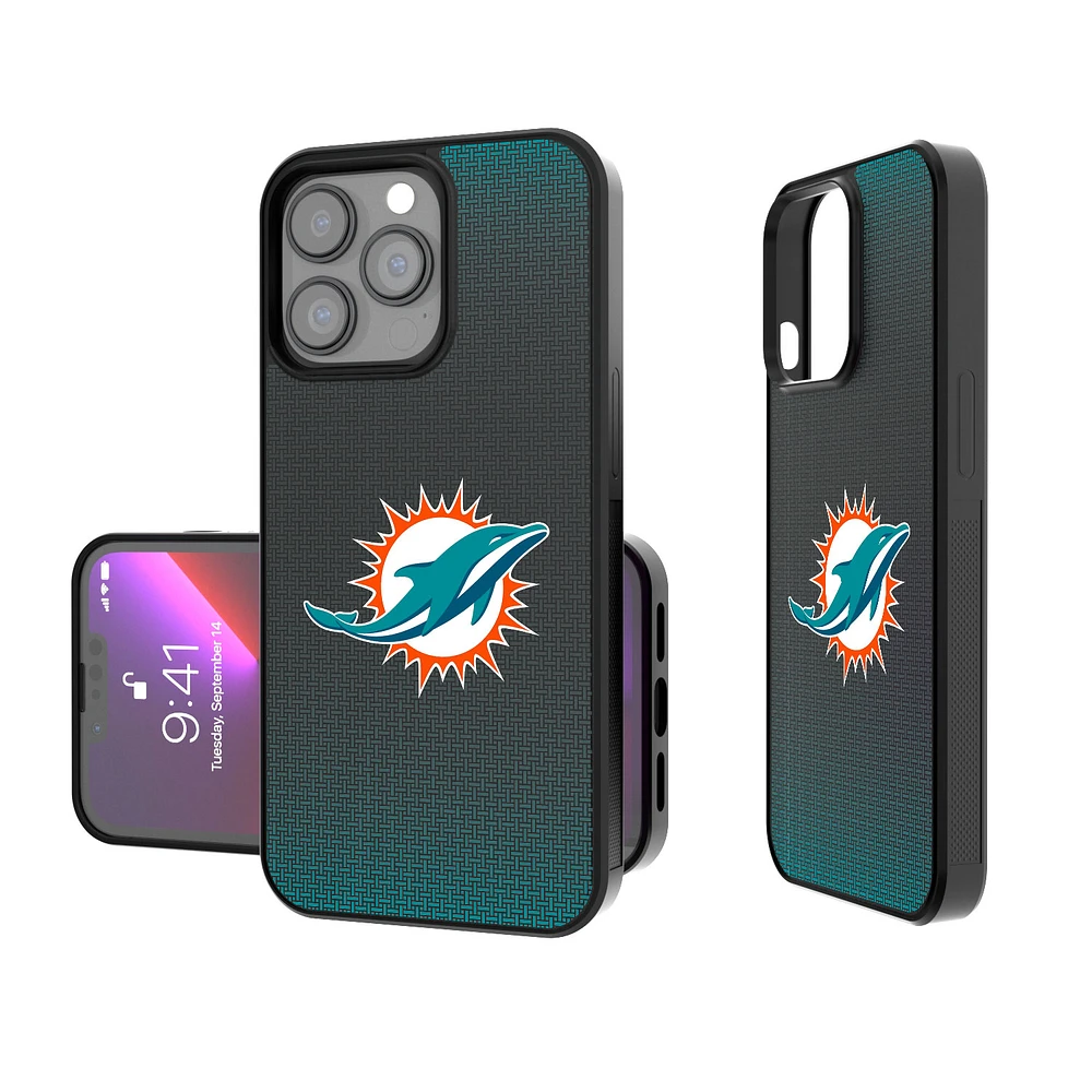 Miami Dolphins Linen Logo iPhone Bump Case