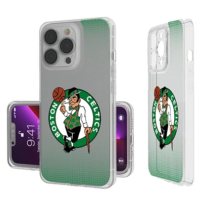 Boston Celtics Linen Logo iPhone Clear Case