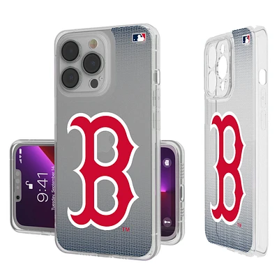 Boston Red Sox Linen Logo iPhone Clear Case