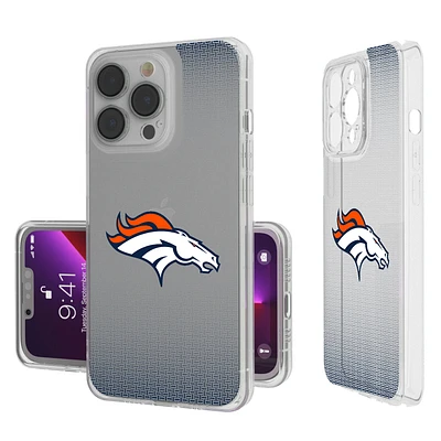 Denver Broncos Linen Logo iPhone Clear Case