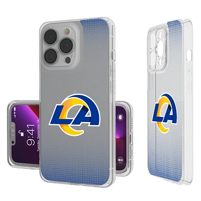 Los Angeles Rams Linen Logo iPhone Clear Case