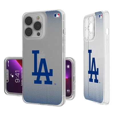 Los Angeles Dodgers Linen Logo iPhone Clear Case
