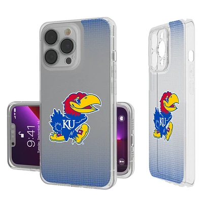 Kansas Jayhawks Linen Logo iPhone Clear Case