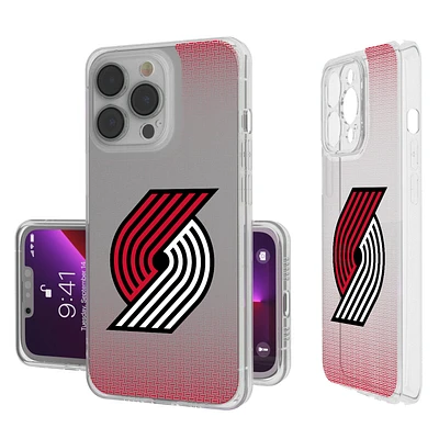Portland Trail Blazers Linen Logo iPhone Clear Case