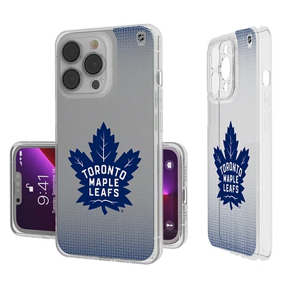 Toronto Maple Leafs Linen Logo iPhone Clear Case