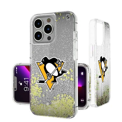 Pittsburgh Penguins Linen Logo iPhone Glitter Case