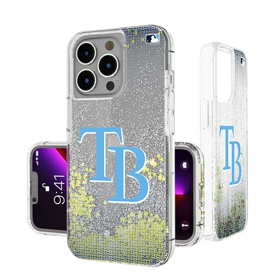 Tampa Bay Rays Linen Logo iPhone Glitter Case