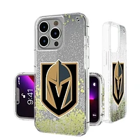 Vegas Golden Knights Linen Logo iPhone Glitter Case