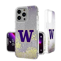 Washington Huskies Linen Logo iPhone Glitter Case