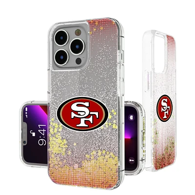 San Francisco 49ers Linen Logo iPhone Glitter Case