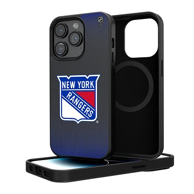 New York Rangers Linen Logo iPhone Magnetic Bump Case