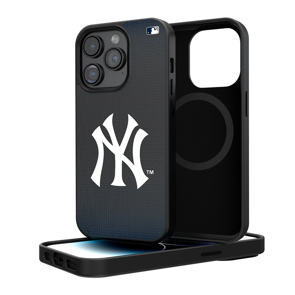 New York Yankees Linen Logo iPhone Magnetic Bump Case