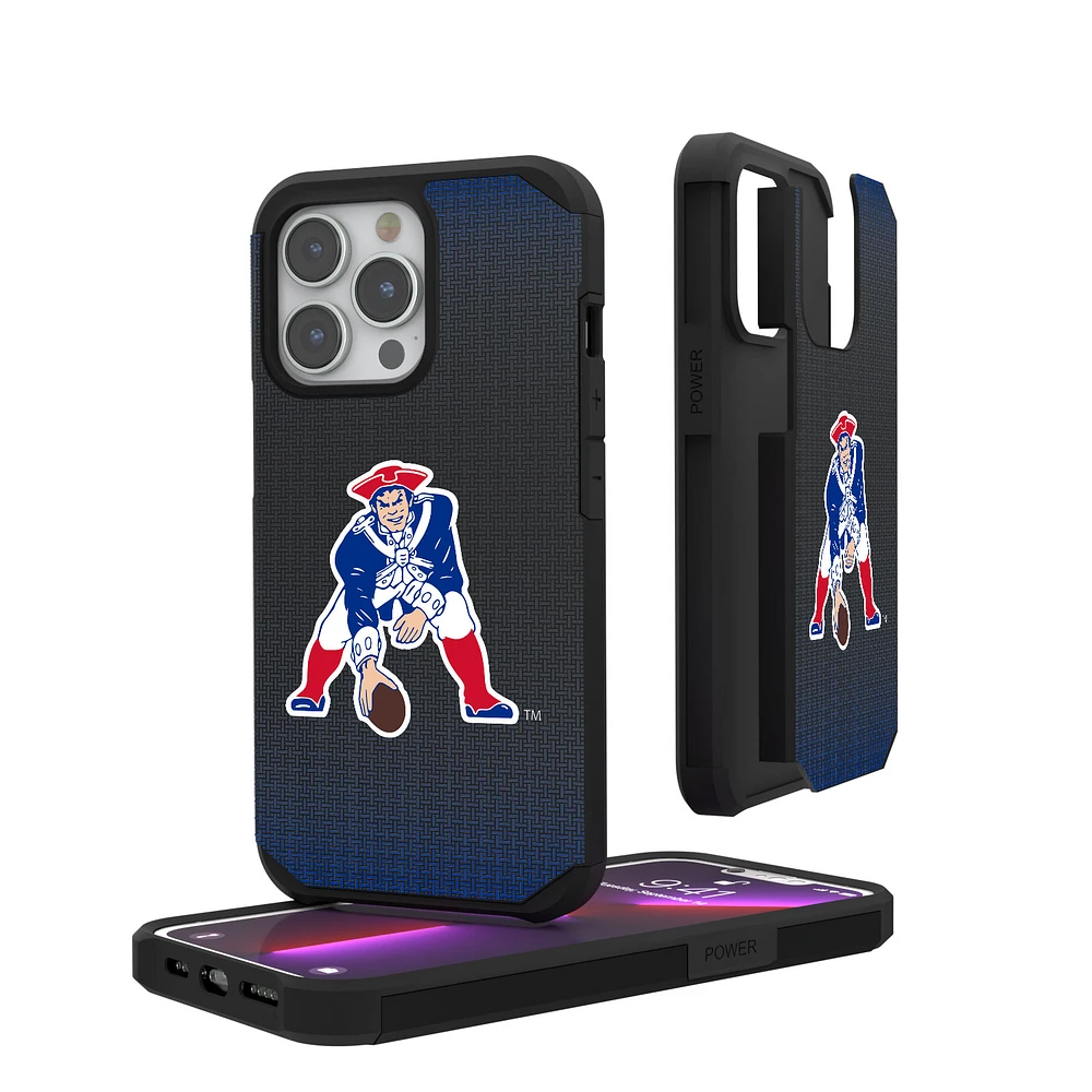 New England Patriots Linen Logo iPhone Rugged Case