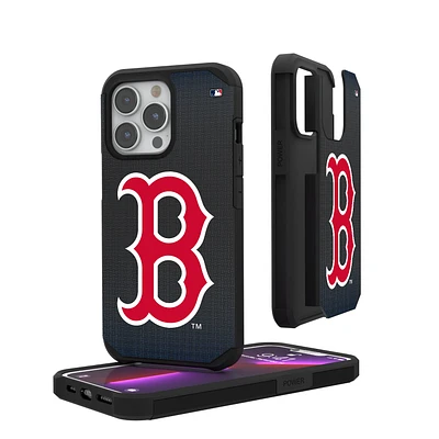Boston Red Sox Linen Logo iPhone Rugged Case